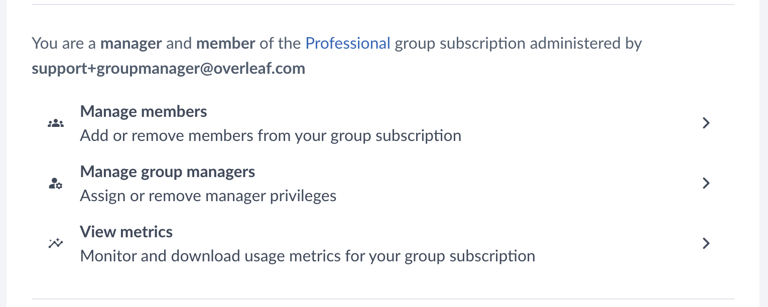 Accessing group subscription member details