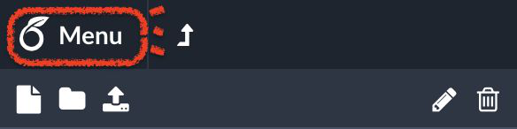 Overleaf menu icon